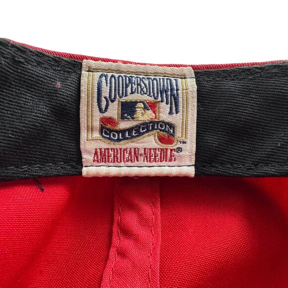 Vintage Cincinnati Reds Hat American Needle‎ Snapback Red Black OSFM - Picture 8 of 8